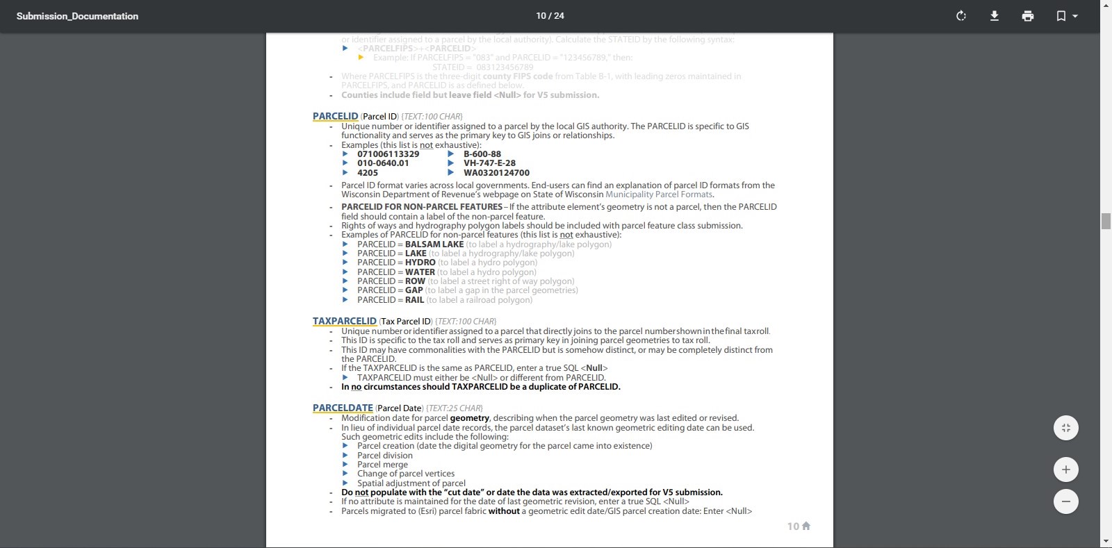 Schema documentation example image